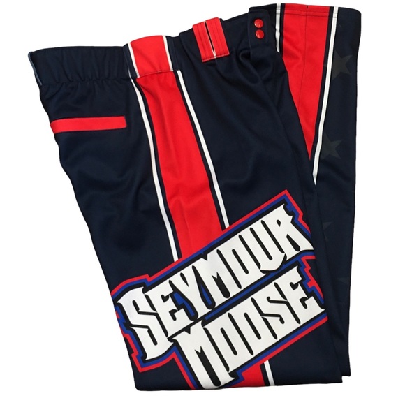 Thistle Seymour Moose RED WHITE & BLUE elastic waist golf sportswear lounge pant - Picture 2 of 9